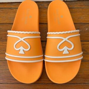 Kate Spade Brigitte Pool Slides in Sunset Blaze
